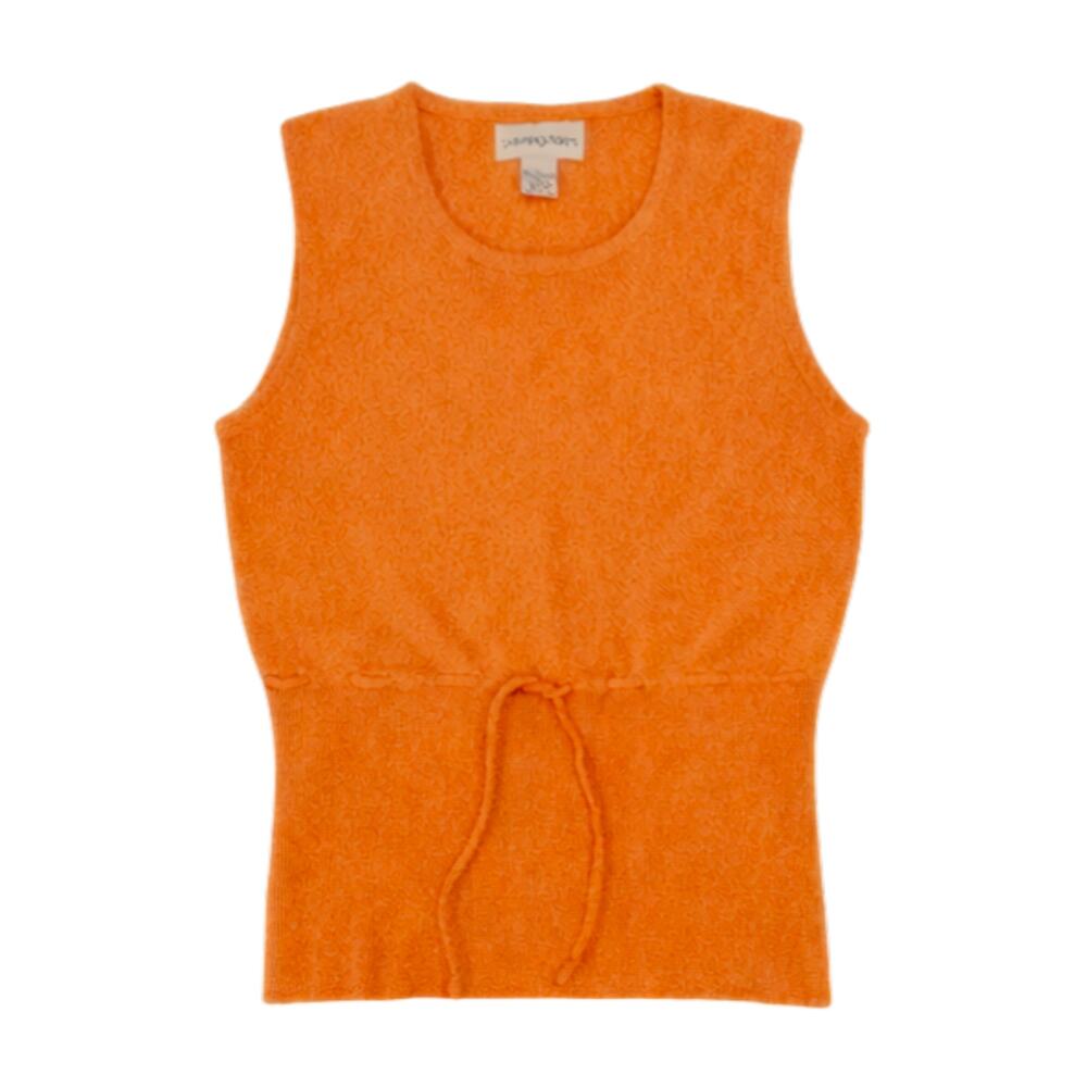Bloomingdale's Orange Cashmere Top | Size L